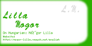 lilla mogor business card